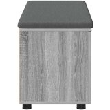  Haldna klop z blazino z vrati Siva Sonoma 100 x 38 x 46 cm, (5000155641) | Shoptok.si
