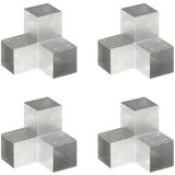  Spojnici za stupove u Y-obliku 4 kom pocinčani metal 101x101 mm | shoptok.hr