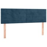  LED uzglavlje tamnoplavo 144x5x78/88 cm baršunasto | Eponuda.com