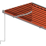  Automatska tenda s roletom 3,5 x 2,5 m narančasto-smeđa | Shoptok.si