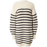 River Island Pletena obleka 'CAMILLE' ecru / črna | Shoptok.si