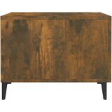  Stolići za kavu s metalnim nogama 2 kom boja hrasta 50x50x40 cm | shoptok.hr