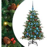 vidaXL Umjetno božićno drvce Zelena 120 cm PVC i Metal i Plastika | shoptok.hr