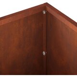  Vrtna saksija Rđa 60 x 20 x 20 cm Otporni čelik - Otporni čelik 60 x 20 x 20 cm 1 | shoptok.hr