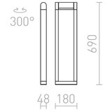 Red Design Rendl - R12624 - LED spoljašnja lampa AQUE LED/8W/230V IP54 crna | Eponuda.com