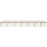  Posteljni okvir bel 100x200 cm trden les, (20904704) | Shoptok.si