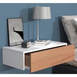 MID.YOU Nočna Omarica Usal M 60, Hrast, Bela | Shoptok.si