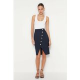 Trendyol Skirt - Navy blue - Midi Cene