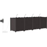  Vrtna saksija 4 pcs Smeđa 160 x 40 x 52 cm Plastika | shoptok.hr