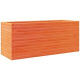  Vrtna sadilica voštano smeđe boje 110x40x46 cm od borovine | shoptok.hr