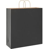  Papirnate vrećice 250 kom s ručkama crne 45x17x48 cm | Eponuda.ba