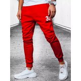 DStreet Spodnie męskie dresowe czerwone | Shoptok.si
