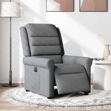 vidaXL Električni naslanjač temno sivo blago | Shoptok.si