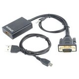 VIDEO adapter 0.15 m, black, VGA to HDMI, GEMBIRD A-VGA-HDMI-01 | Eponuda.ba