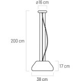  Klausen 111097 - LED luster na sajli PADDY LED/24W/230V, bela | Eponuda.com