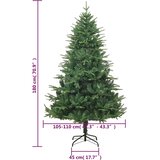  Umjetno božićno drvce zeleno 180 cm PVC i PE | shoptok.hr