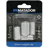 Matador set umetaka za nasadne ključeve (vanjski šesterokutni, 7mm, 8mm, 10mm, 13mm) Cijene