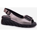 ARTIKER Ladies leather wedge sandals with decoration | Shoptok.si