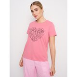 Sinsay Pamučna majica s printom | shoptok.hr