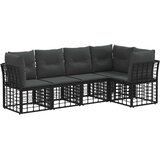  Set vanjskih sofa Crna Poliester | shoptok.hr