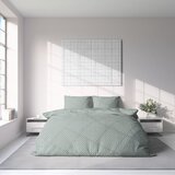 ESSENZA SLEEP 1630910 POSTELJINA GEOMETRIC LINE 200X200 CM ZELENA/BIJELA | shoptok.hr