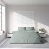 1630910 POSTELJINA GEOMETRIC LINE 200X200 CM ZELENA/BIJELA