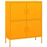 vidaXL Omara za shranjevanje gorčično rumena 80x35x101,5 cm jeklo | Shoptok.si