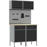  Set radnih ormarića s ladicama s policom s pohranom 8 pcs Siva | shoptok.hr