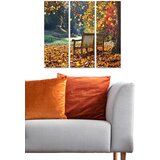 Wallity MDF151501787 multicolor decorative mdf painting (3 pieces) Cene