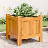  Vrtna sadilica s oblogom 31x31x30 cm od masivnog drva bagrema | shoptok.hr
