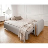 ELTAP Sivo-bež sklopiva/s prostorom za odlaganje sofa od bouclé tkanine 244 cm Arcadova – | shoptok.hr