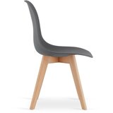  KITO stolica tamno siva / prirodne noge x 1 | shoptok.hr