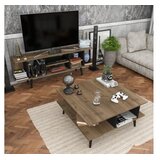Hanah home Akya Sto za dnevnu sobu, 89x44x89cm, Orah-crni | Eponuda.ba