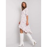 Italy Moda Dress-DHJ-SK-13865.55P-White-Pink | Shoptok.si