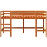 vidaXL Dječji krevet na kat s ljestvama voštanosmeđi 90x190cm borovina | shoptok.hr