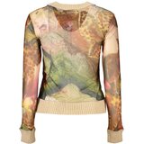 Desigual Orchids ženski pulover s okruglim izrezom bež Slike