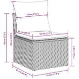  11-dijelni set vrtnih sofa poliratan s jastucima svijetlosivi | shoptok.hr