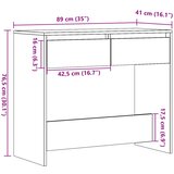  Konzolni stol boja starog drva 89x41x76,5 cm konstruirano drvo | shoptok.hr