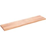  Kopalniški pult svetlo rjav 220x50x6 cm obdelan trden les | Shoptok.si
