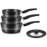 Royalty RLFS3MB ŠERPE SA POKLOPCEM SET 4 DELA CRNE/SILVER | ePonuda.com