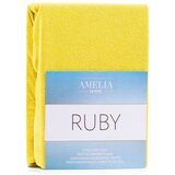 AmeliaHome Plahta s gumom Ruby 200-220x200 cm, žuta | shoptok.hr