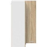 Viseći ormarić s vratima Sonoma hrast i bijela 57 x 57 x 100 cm | shoptok.hr