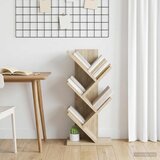  Drvena polica za knjige 4-tierska 30 x 18 x 60 cm Hrast sonoma Cijene