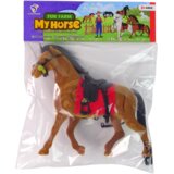 Brown Velvet Horse Red Saddle figurine | Shoptok.si