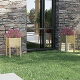 vidaXL vrtne sadilice 2 kom 40 x 40 x 70 cm od masivne borovine Cijene