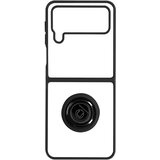 AVIZAR Ovitek Samsung Z Flip 4, odporen proti udarcem z držalom za obrocek in trdim zadnjim delom z ucinkom dima - crn, (20640080) | Shoptok.si