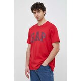 GAP Bombažna kratka majica rdeča barva | Shoptok.si