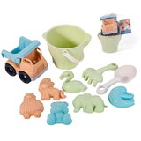 Woopie green set kanti za pijesak s automobilom 11 kom. biorazgradiv organski materijal | shoptok.hr
