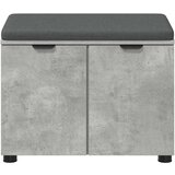  Haldna klop z blazino z vrati Betonsko siva 60 x 38 x 46 cm, (5000155682) | Shoptok.si