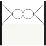 vidaXL Sobna pregrada s 4 panela krem bijela 160 x 180 cm | shoptok.hr
